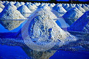 sea salt pile pyramid

made from pile of salt evaporation

pond inÂ Ban Laem, Phetchaburi